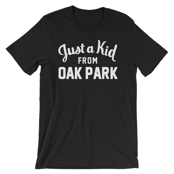 Unisex Black T Shirt Oak Park