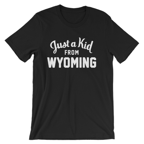 Wyoming T-Shirt | Just a Kid from Wyoming