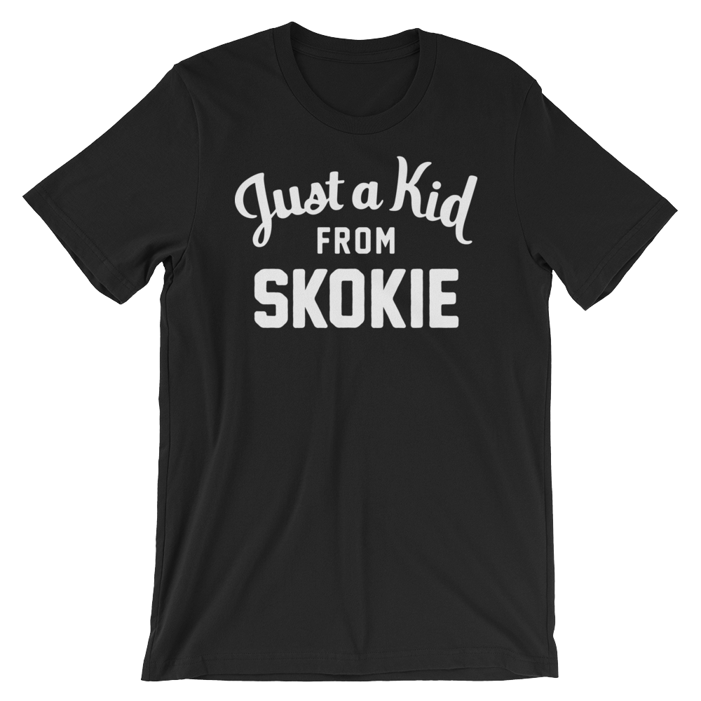 Unisex Black T Shirt Skokie